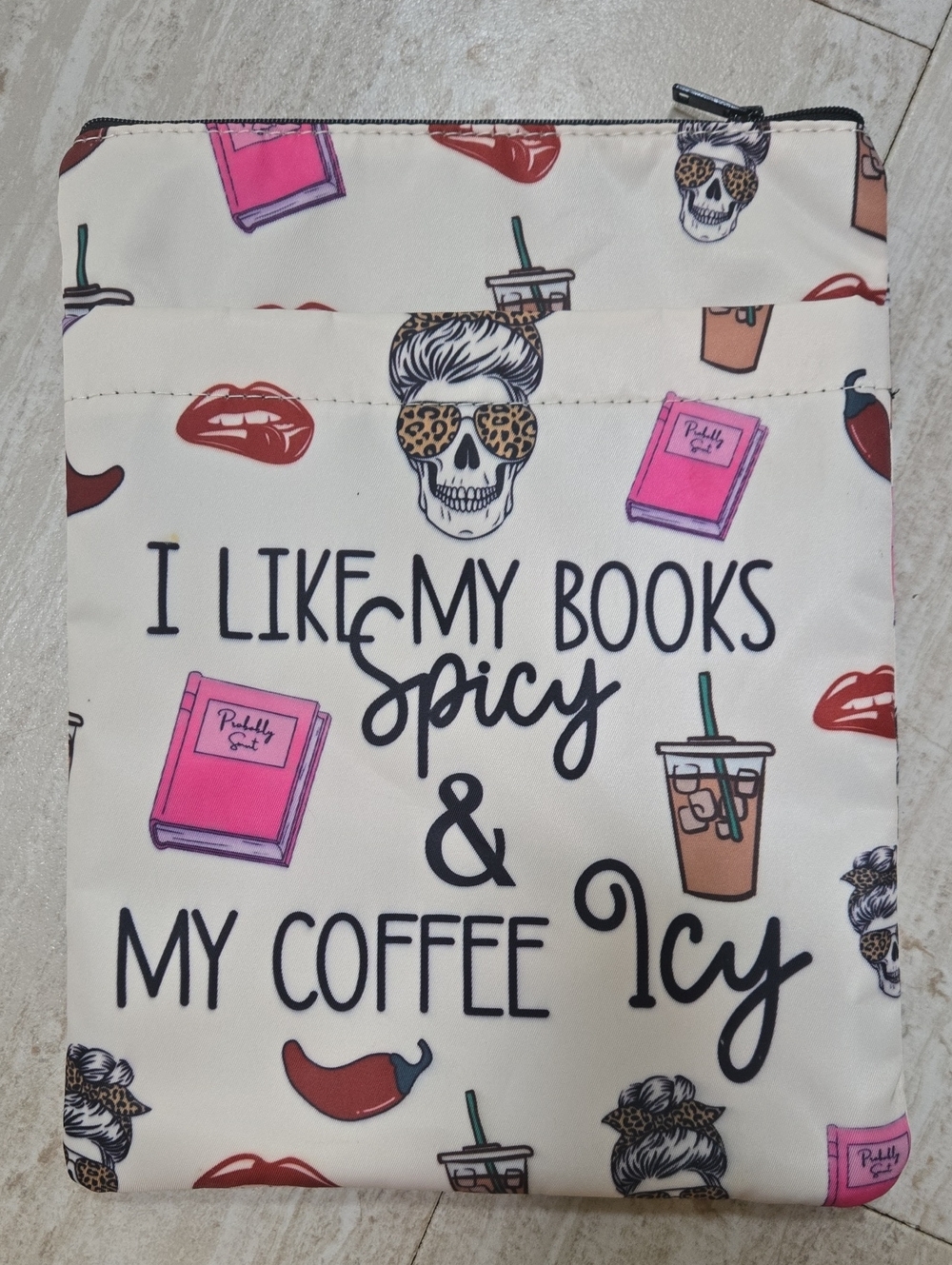 "Spicy & Icy" Book Sleeve Zipper Pouch